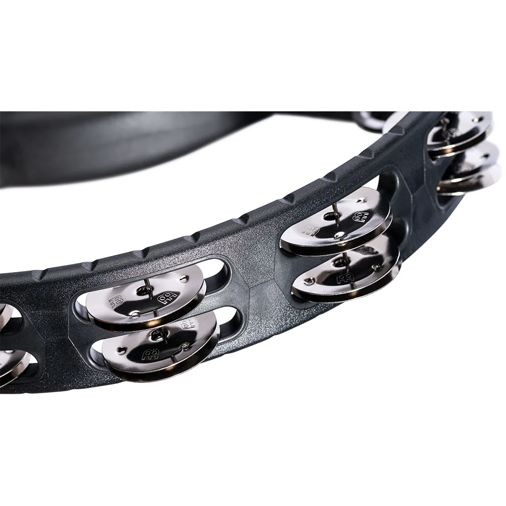 Meinl Headliner ® Series Molded ABS Tambourine - Black, Dual Row, Stainless Steel Jingles