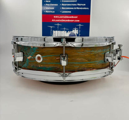 Lucky Drums Company 15" x 4.5" Artistic Pre-Patina Copper Snare-Lucky Drum Co-Atlanta Drum Shop