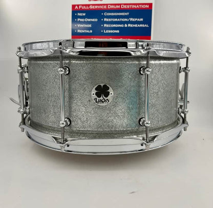 Lucky Drums Company 14"x 7" Galvanized Steel 8-Lug Snare-Lucky Drum Co-Atlanta Drum Shop