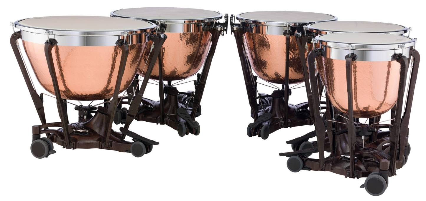 20", 23", 26", 29", & 32" PROFESSIONAL GEN II TIMPANI, HAMMERED CAMBERED COPPER WITH FINE TUNERS