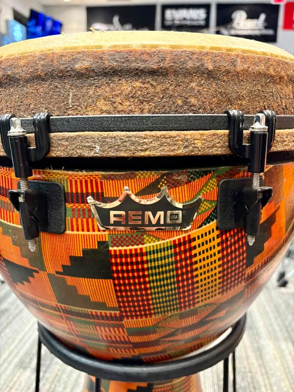 Remo 14" x 25" Mondo Djembe - Kintekloth Finish-REMO PERCUSSION-Atlanta Drum Shop