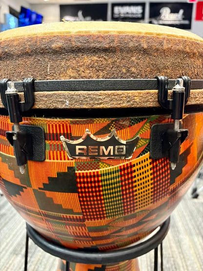 Remo 14" x 25" Mondo Djembe - Kintekloth Finish-REMO PERCUSSION-Atlanta Drum Shop