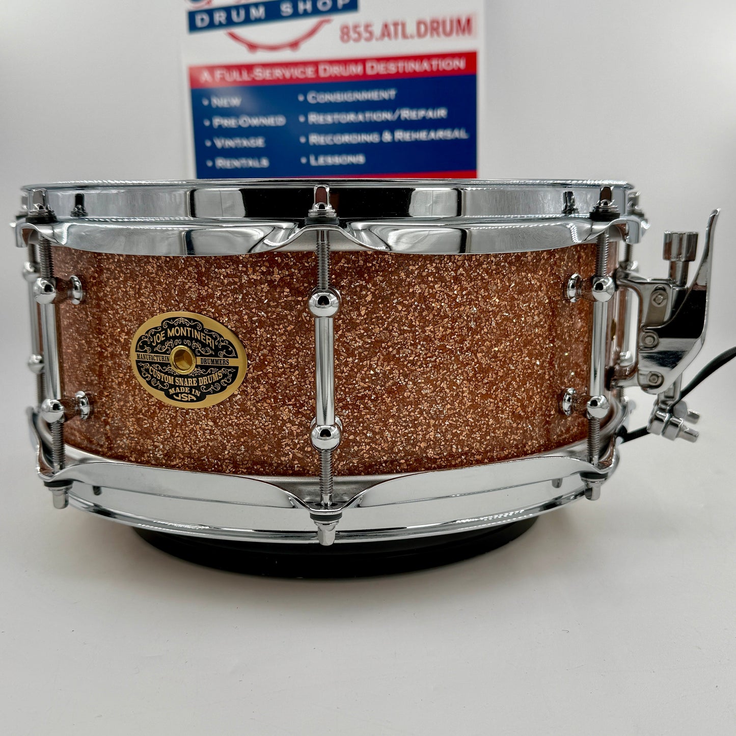 Montineri 12” x 5” Maple Snare 2025 - Champagne Sparkle-Montineri-Atlanta Drum Shop