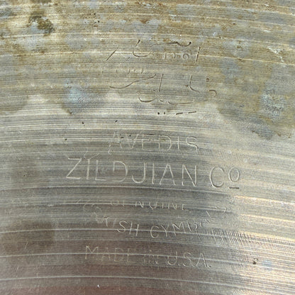 Vintage A. Zildjian Small Stamp 18" Crash - 1790g