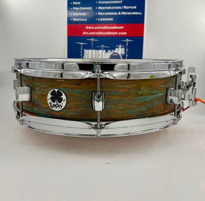 Lucky Drums Company 15" x 4.5" Artistic Pre-Patina Copper Snare-Lucky Drum Co-Atlanta Drum Shop