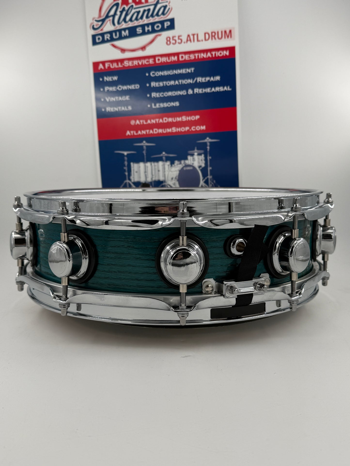 Wellingtone 14” x 4” “Lagoon Leibowitz” Red Oak Snare Drum