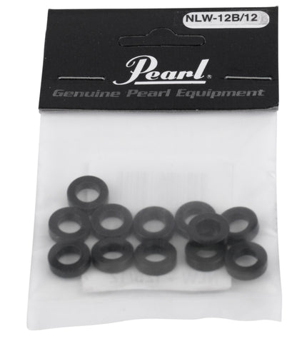 NYLON TENSION ROD WASHERS, BLACK (12-PIECE)