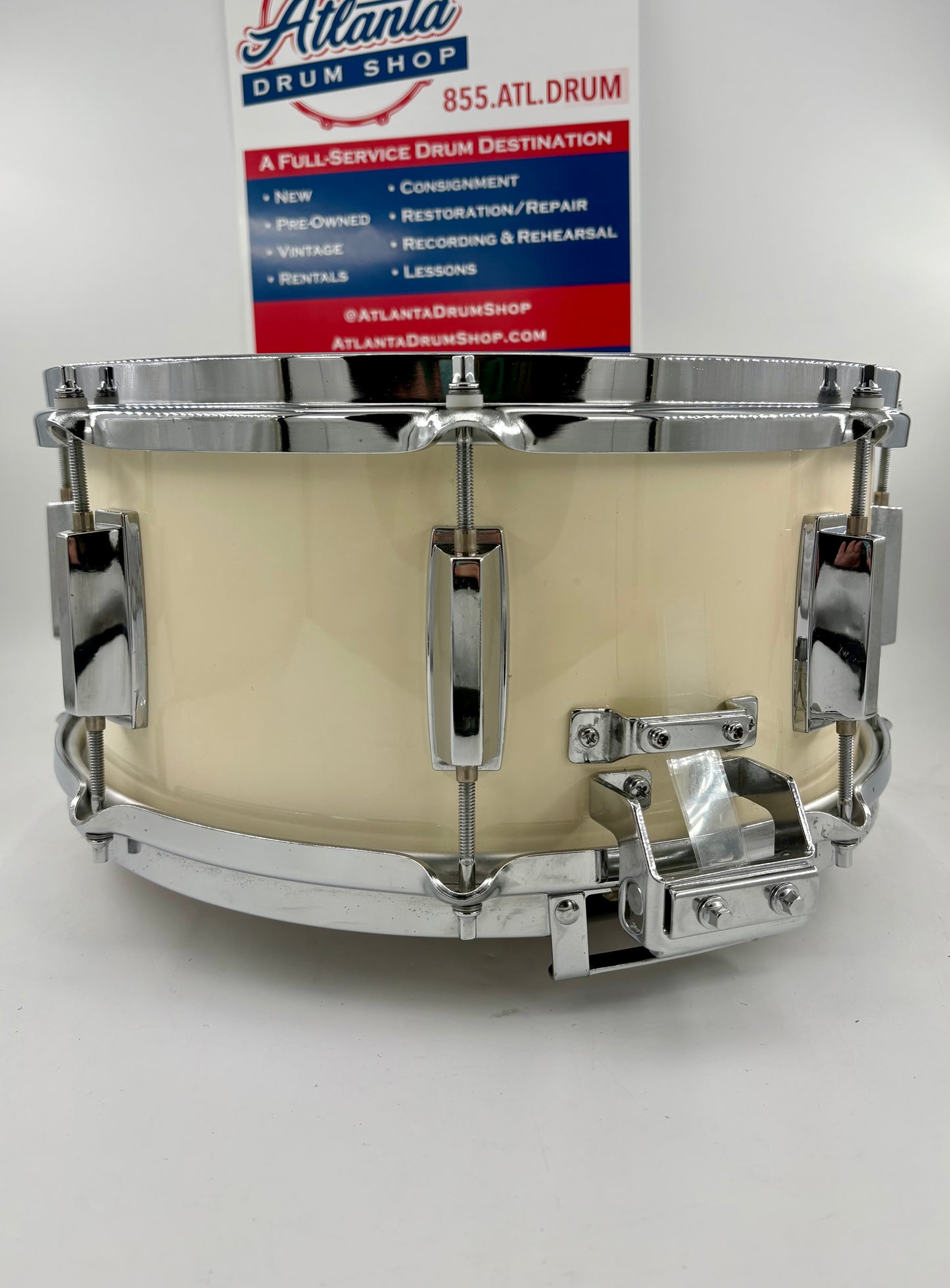 Yamaha 14x6.5 1988 8000 Series Tour Custom Snare - White