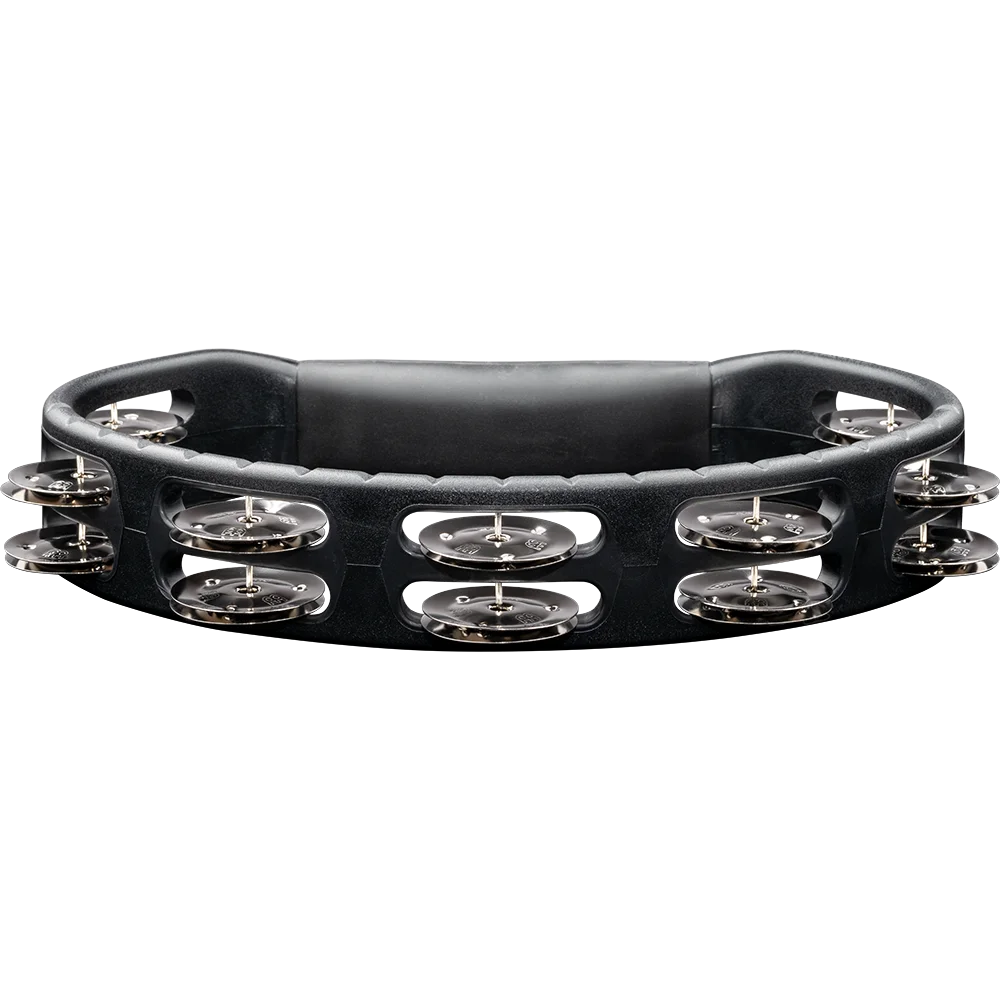 Meinl Headliner ® Series Molded ABS Tambourine - Black, Dual Row, Stainless Steel Jingles
