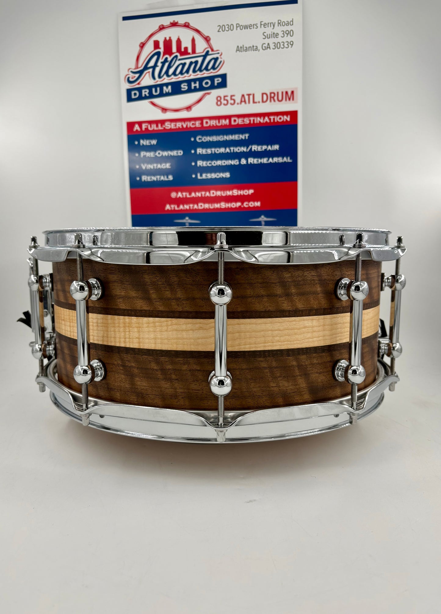 Pi Drum Company 14"x6" Custom Stave Multi-Wood Snare