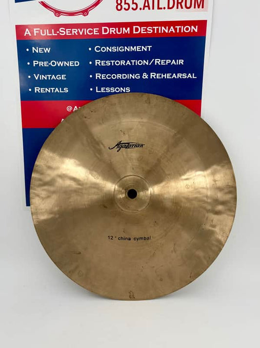 Agazarian 12" China Cymbal - Used-Atlanta Drum Shop-Atlanta Drum Shop