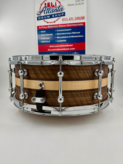 Pi Drum Company 14"x6" Custom Stave Multi-Wood Snare
