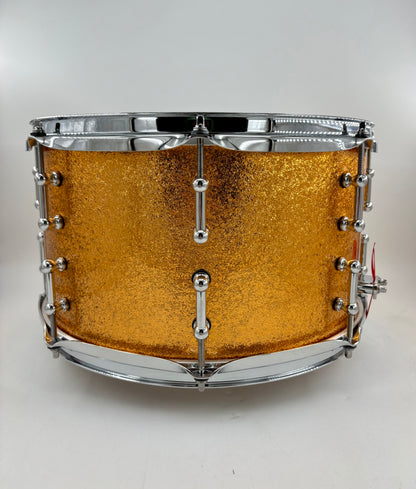 Montineri Custom 8”x14” Copper Sparkle Snare - preowned