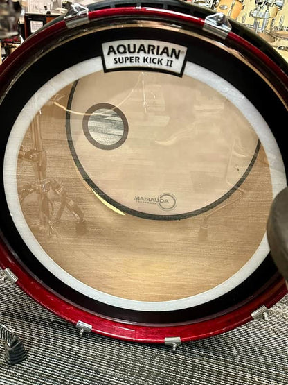 Peavey Radial Pro 751 5-Piece 1994 - Clear Gloss Red-Peavey-Atlanta Drum Shop