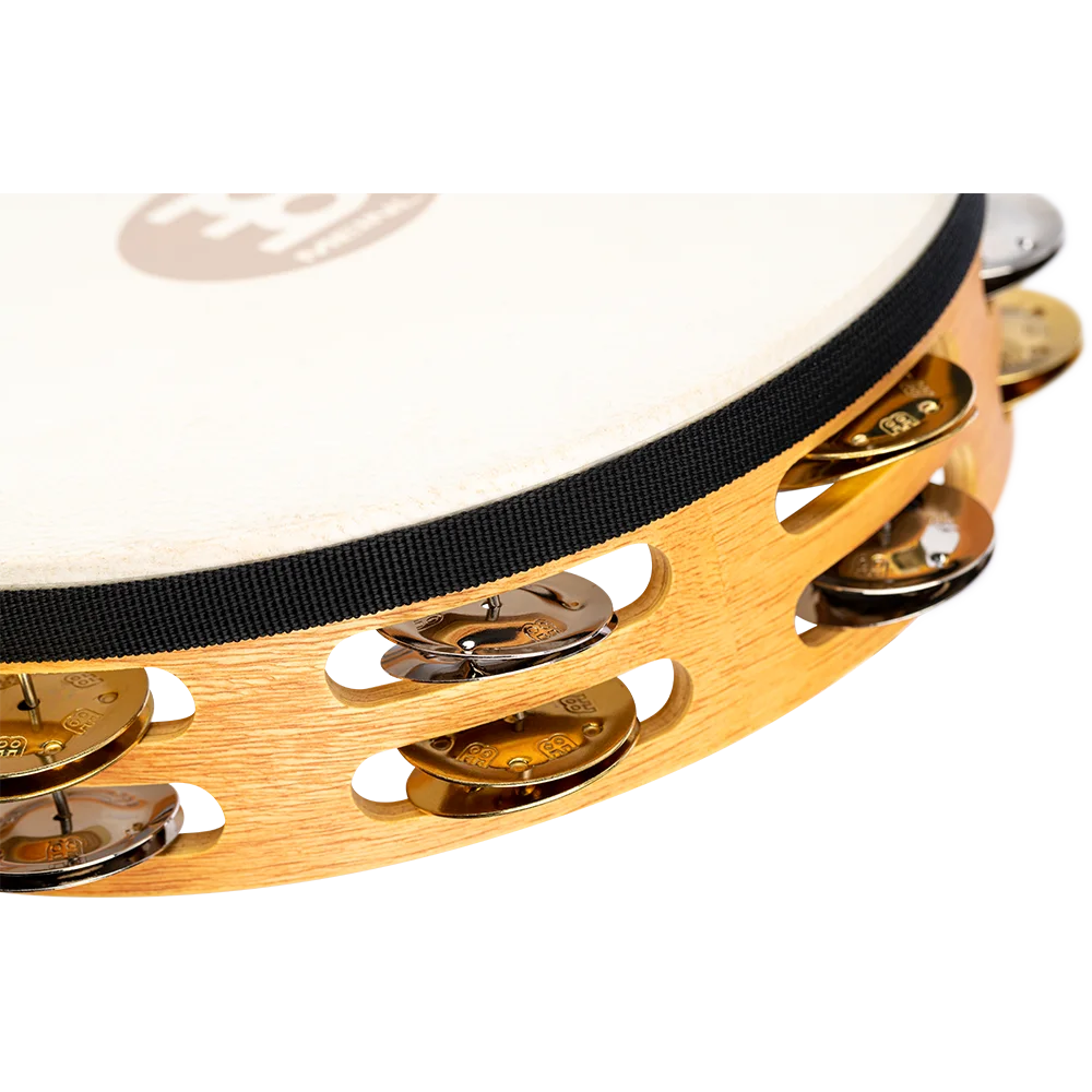 Meinl Percussion Recording-Combo Wood Tambourine - Double Row with Head