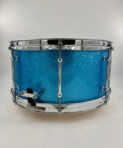 Montineri Custom 7”x14” Light Blue Sparkle Snare