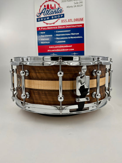 Pi Drum Company 14"x6" Custom Stave Multi-Wood Snare