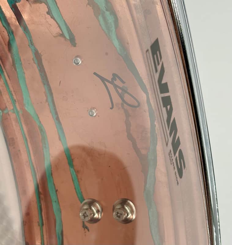 Lucky Drums Company 15" x 4.5" Artistic Pre-Patina Copper Snare-Lucky Drum Co-Atlanta Drum Shop