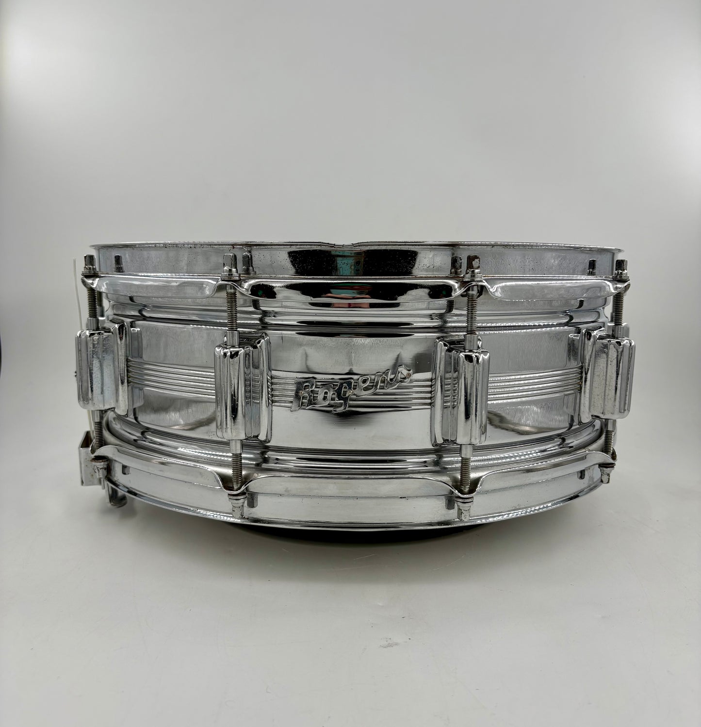 Vintage Rogers "5-Line" Dyna-Sonic 14" x 5" Chrome