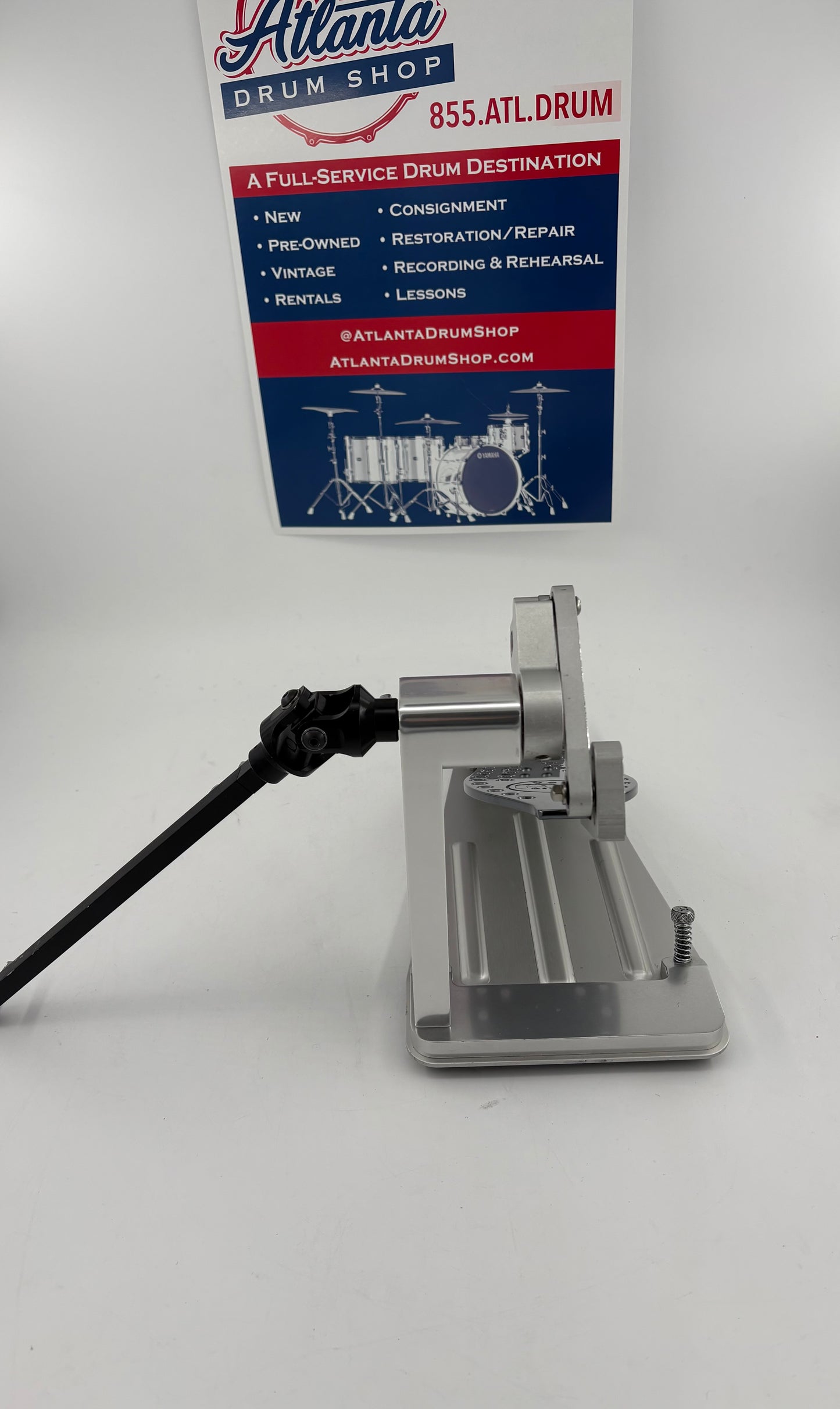 DW MFG Machined Direct Drive Double Bass Drum Pedal - Polished