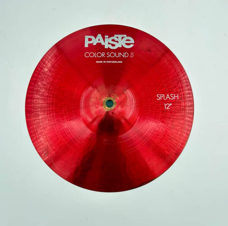 Paiste Red Colorsound 5 12" Splash (482g)-Paiste-Atlanta Drum Shop