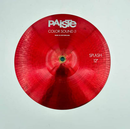 Paiste Red Colorsound 5 12" Splash (482g)-Paiste-Atlanta Drum Shop