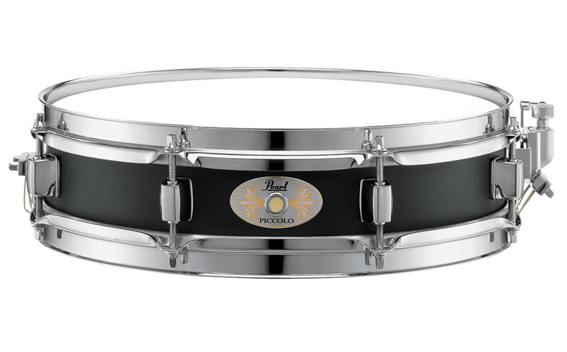 Pearl S1330 Steel Effect Piccolo Snare Drum - 3 x 13 inch - Black