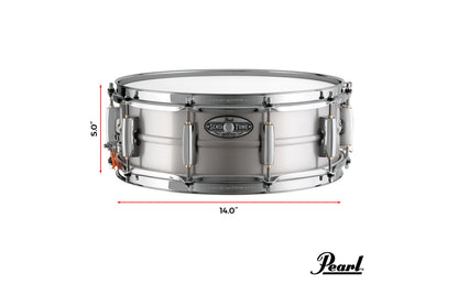 Pearl 5" x 14" Sensitone Heritage Aluminum Alloy Snare Drum - Brushed Aluminum