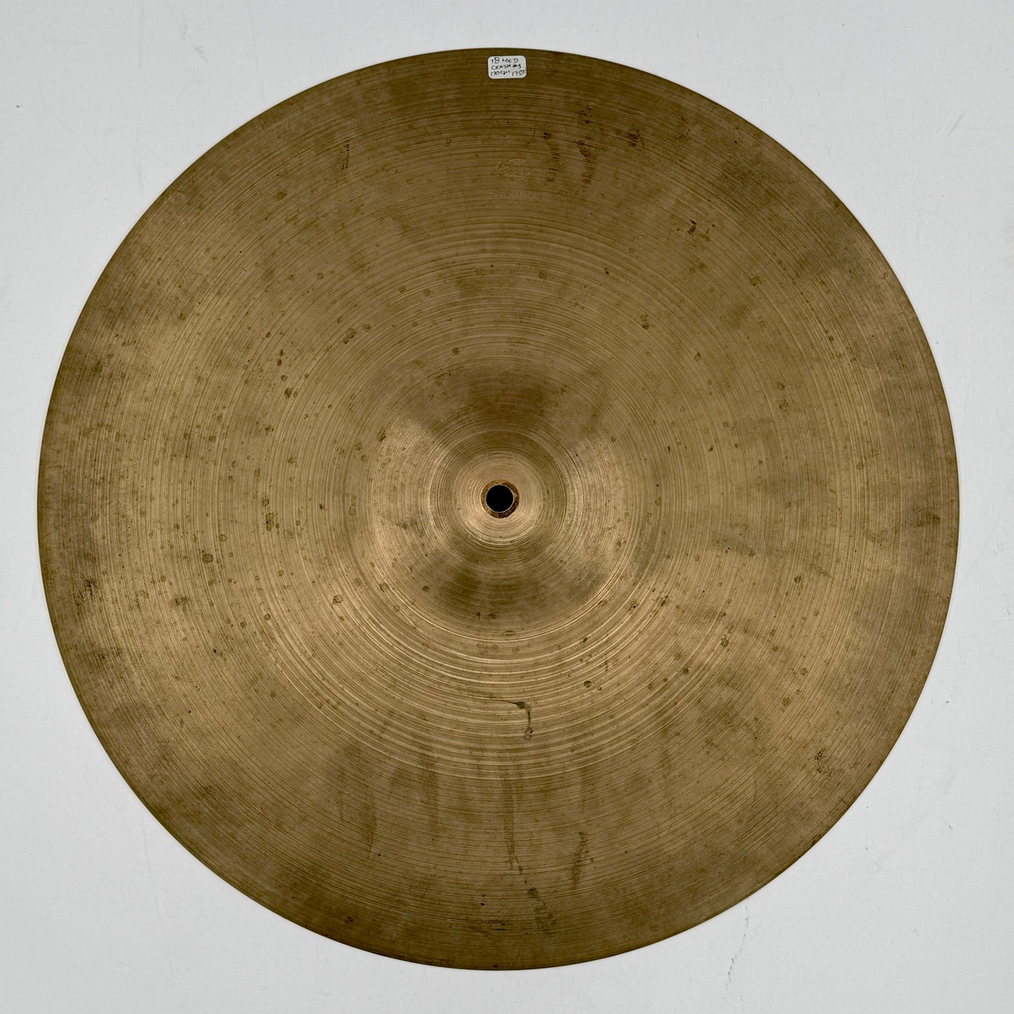 A Zildjian Vintage Small Stamp 18" Crash - 1700g