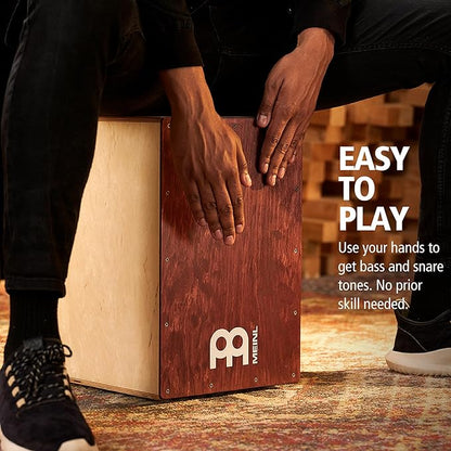 Meinl Percussion Cafe Cajon Natural/Wine Red