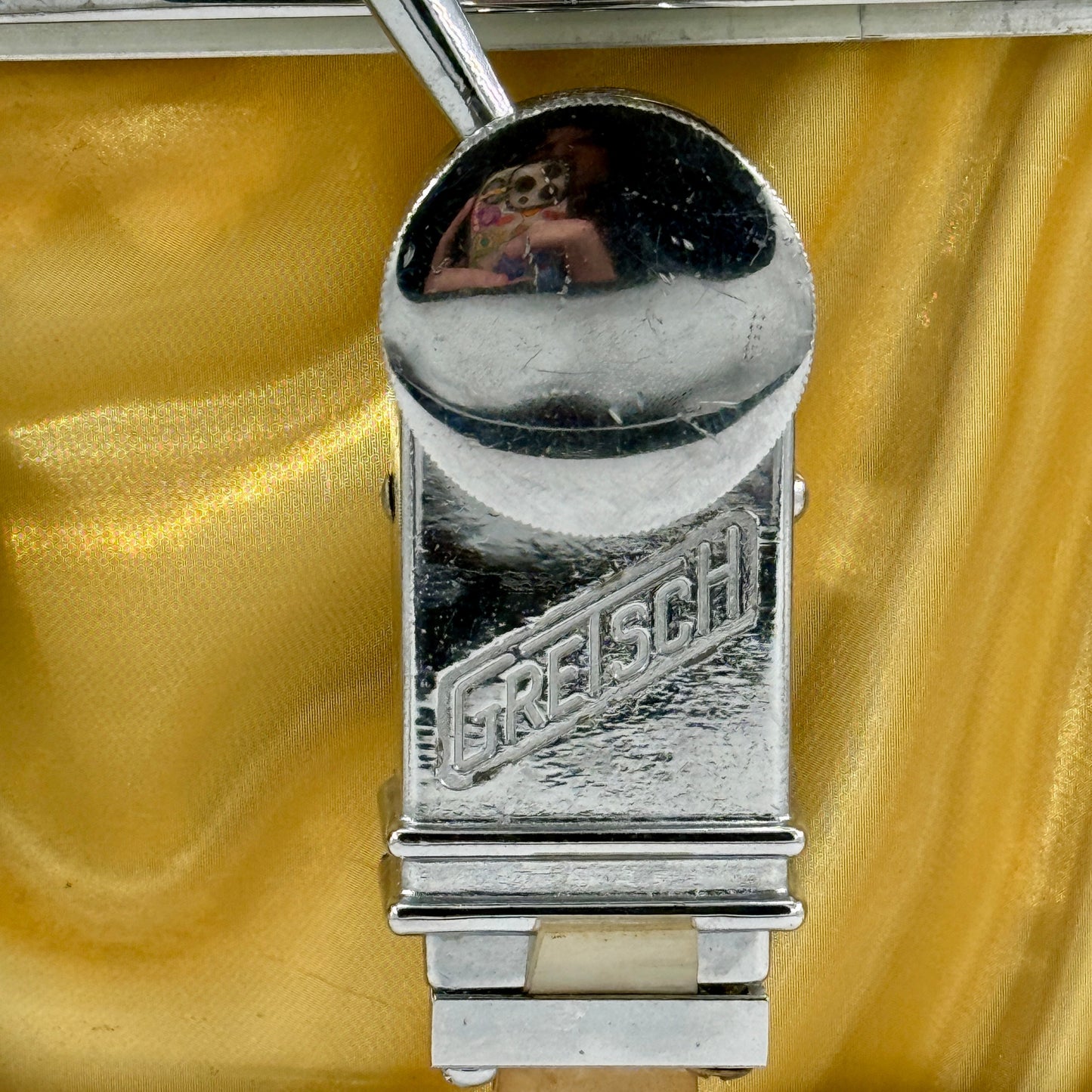 Gretsch 1966 Model 4157 8-Lug Snare Drum-  14" x 5.5" - Yellow Satin Flame