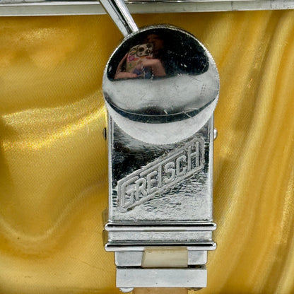 Gretsch 1966 Model 4157 8-Lug Snare Drum-  14" x 5.5" - Yellow Satin Flame