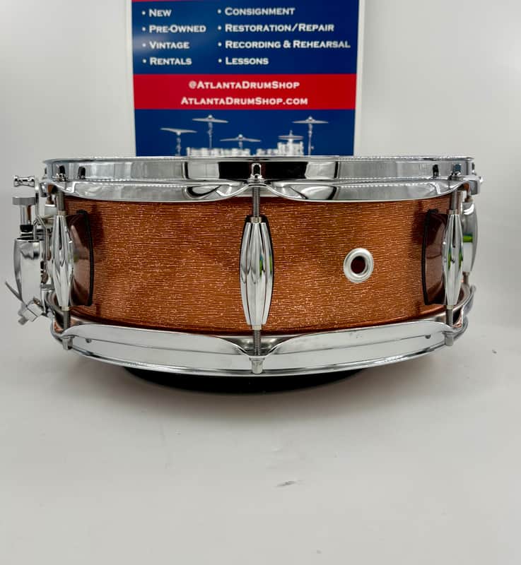 Lucky Drums Company 14" x 5" Artistic Copper Finish Snare-Lucky Drum Co-Atlanta Drum Shop