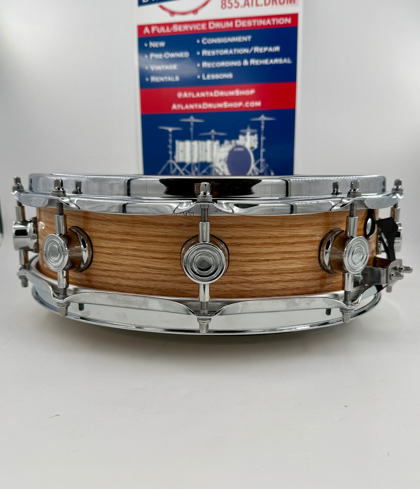 Wellingtone Custom Drum Co:  14” x 4” Red Oak Snare