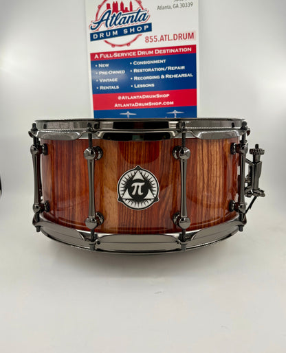 Pi Drum Company 14"x6" Custom Stave Padauk Wood Snare