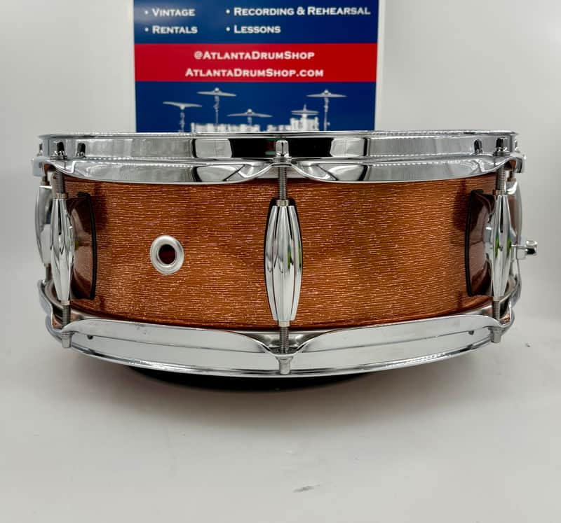 Lucky Drums Company 14" x 5" Artistic Copper Finish Snare-Lucky Drum Co-Atlanta Drum Shop