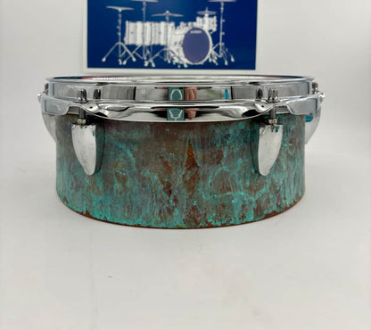 Lucky Drums Company 10" x 3.75" Chemical Pre-patina Aux Snare-Lucky Drum Co-Atlanta Drum Shop