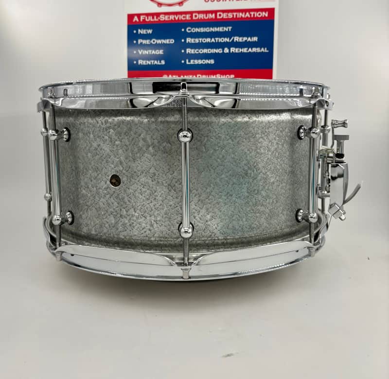 Lucky Drums Company 14"x 7" Galvanized Steel 8-Lug Snare-Lucky Drum Co-Atlanta Drum Shop