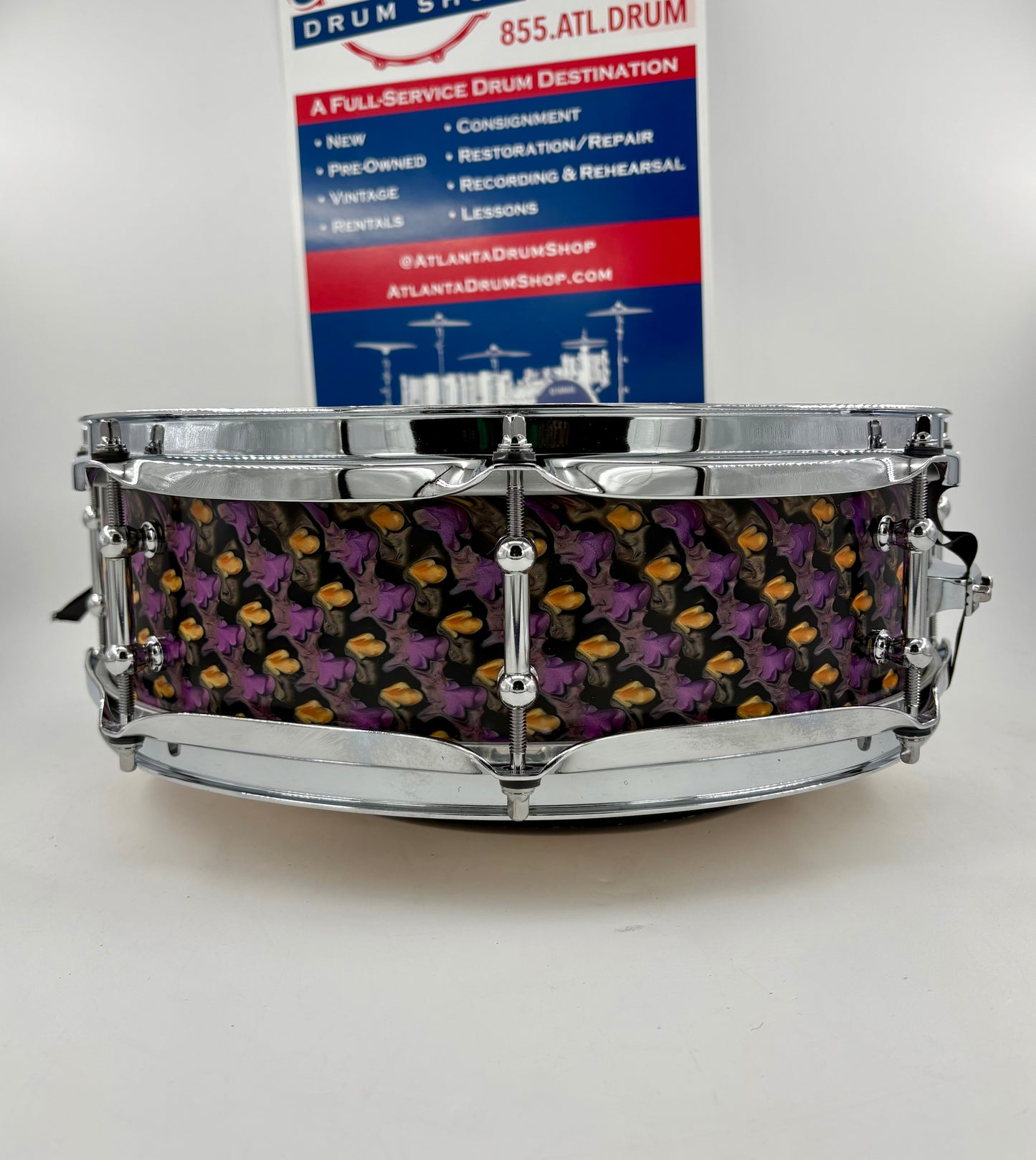 Montineri Custom 14x4 "Iris Tongue" Snare Drum