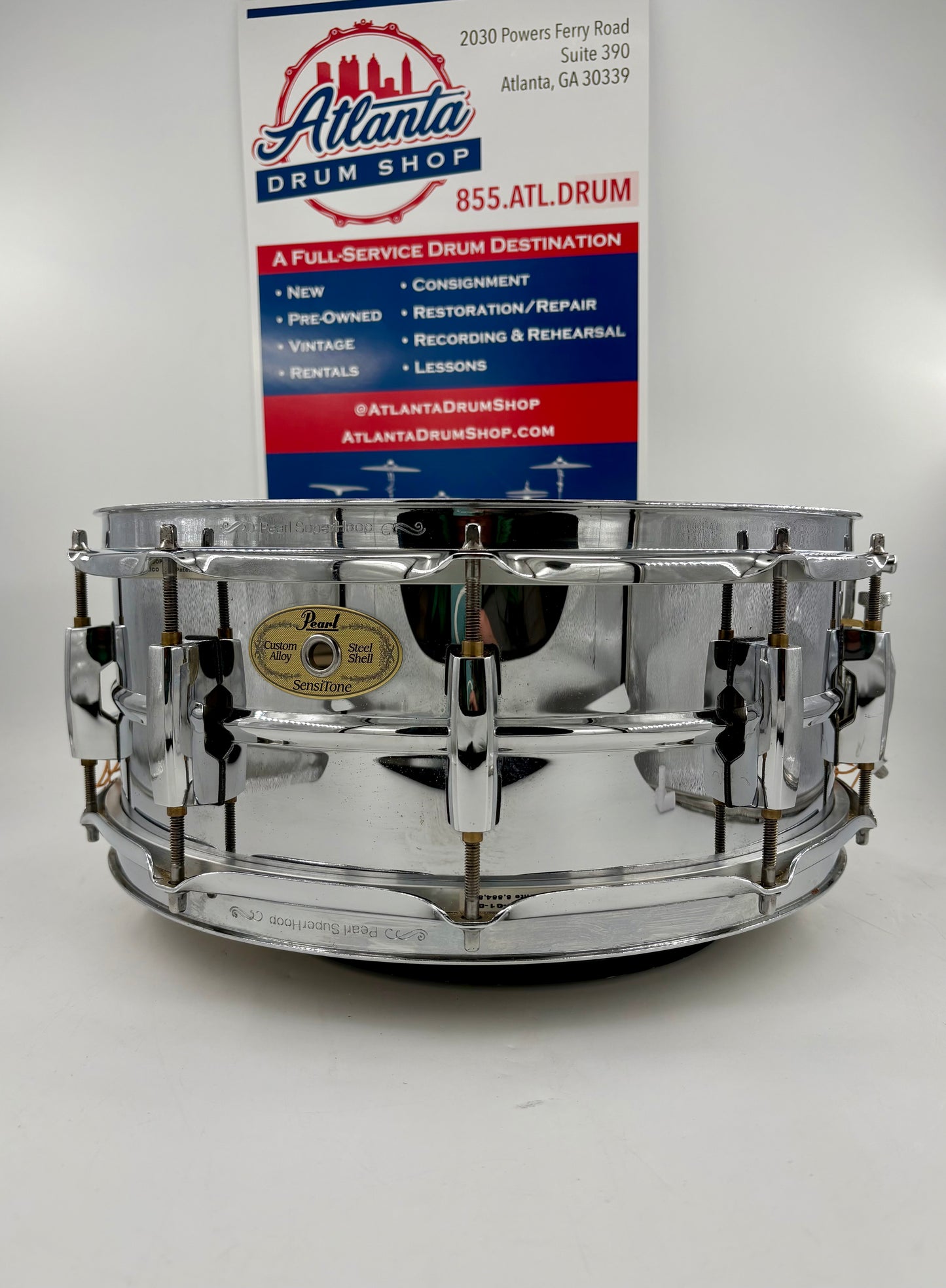 Pearl 14"x6" Custom Alloy Steel Shell Sensitone Snare