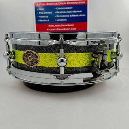 Montineri 12” x 4” Maple/Poplar Snare 2025 - Black/Green Sparkle-Montineri-Atlanta Drum Shop