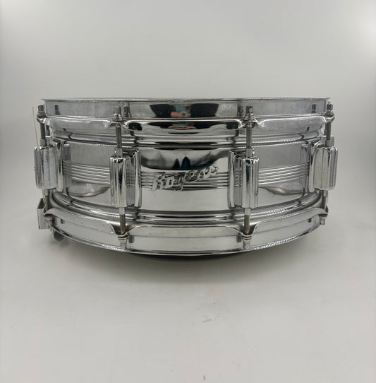 Vintage Rogers "5-Line" Dyna-Sonic 14" x 5" Chrome