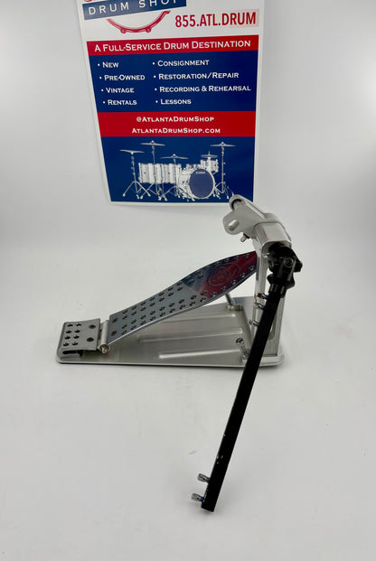 DW MFG Machined Direct Drive Double Bass Drum Pedal - Polished