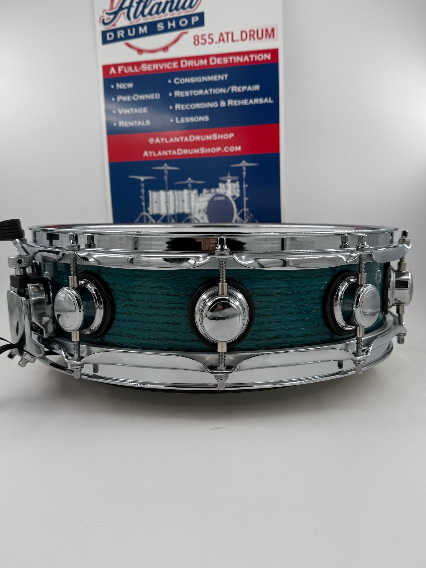 Wellingtone 14” x 4” “Lagoon Leibowitz” Red Oak Snare Drum