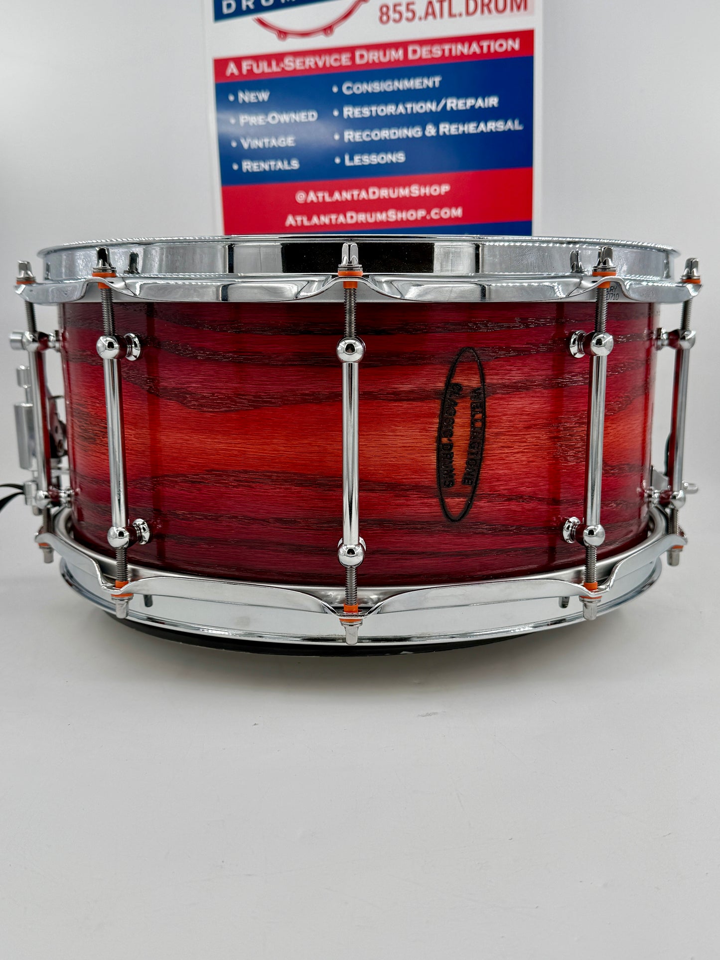 Wellingtone Custom Drum Company - 14” x 6” Steam-Bent Red Oak Snare