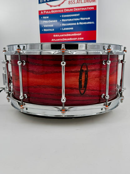Wellingtone Custom Drum Company - 14” x 6” Steam-Bent Red Oak Snare
