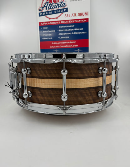 Pi Drum Company 14"x6" Custom Stave Multi-Wood Snare
