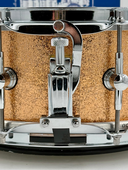 Montineri Custom Drums:   14” x 5” 10-COB Lug Copper Sparkle Snare