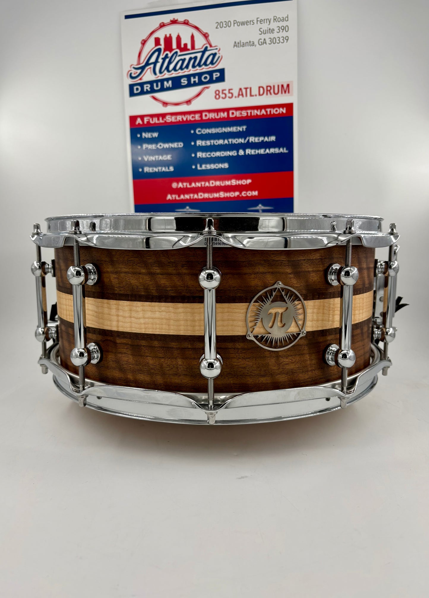 Pi Drum Company 14"x6" Custom Stave Multi-Wood Snare