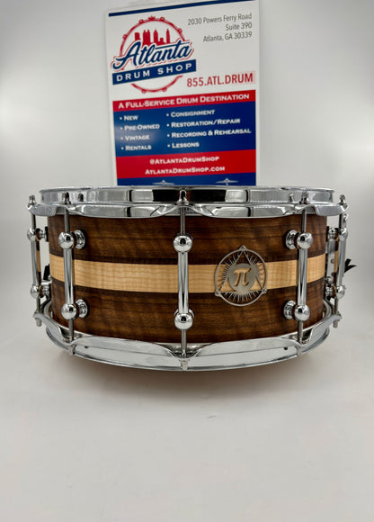 Pi Drum Company 14"x6" Custom Stave Multi-Wood Snare